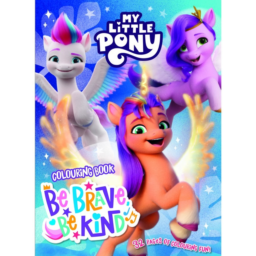 my little pony - colouring book - be brave, be kind