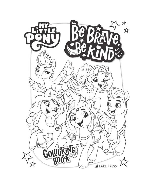 my little pony - colouring book - be brave, be kind