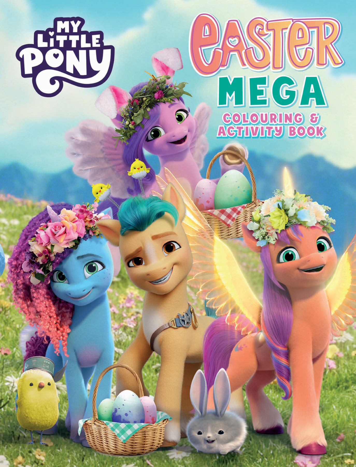 my little pony - mega colouring book - easter
