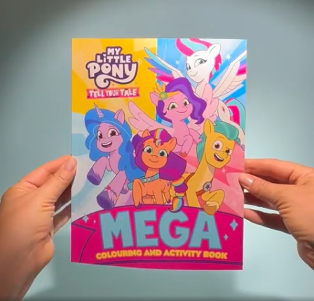 my little pony - mega colouring book - tell your tale
