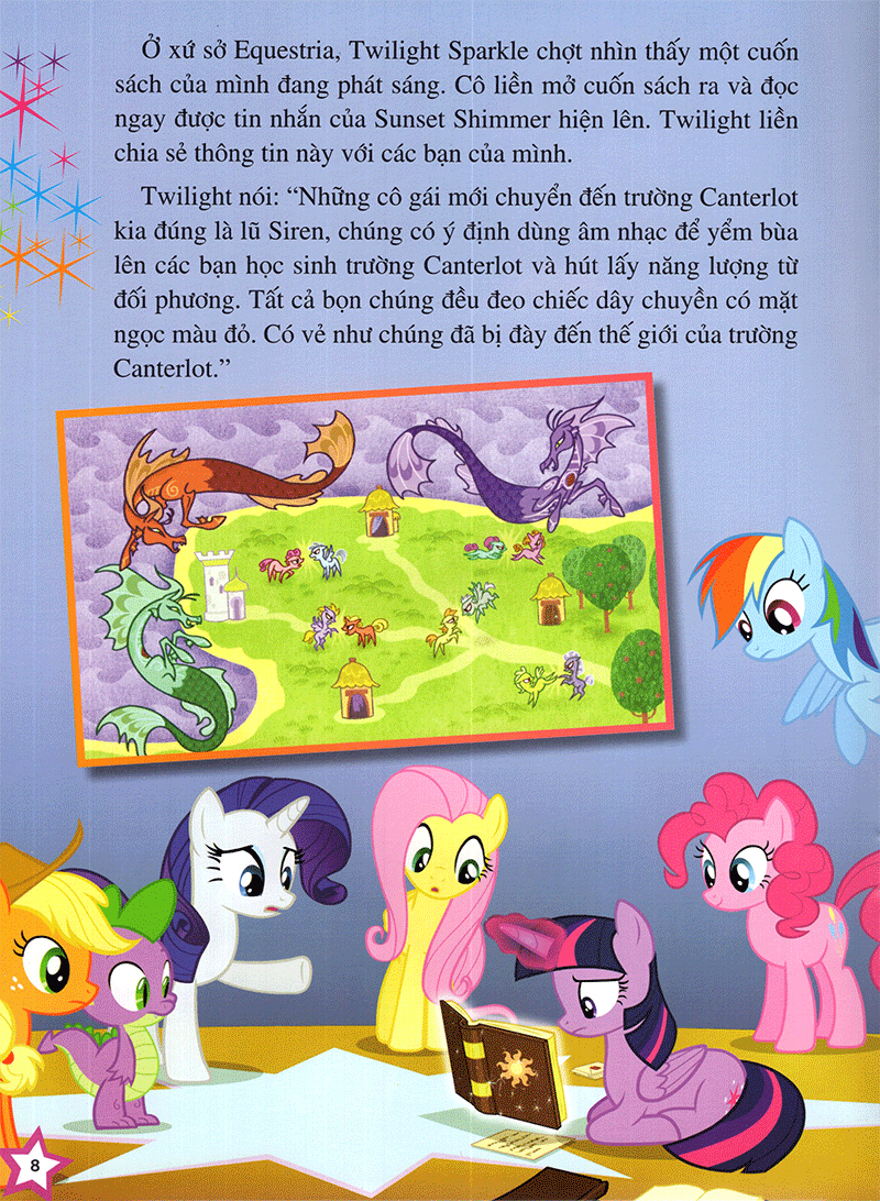 my little pony - rainbow rocks - ban nhạc cầu vồng (hình dán)