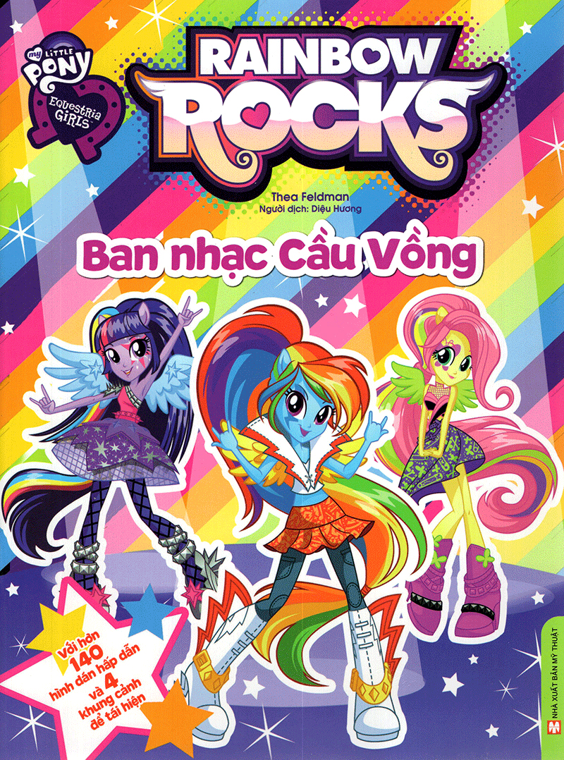 my little pony - rainbow rocks - ban nhạc cầu vồng (hình dán)