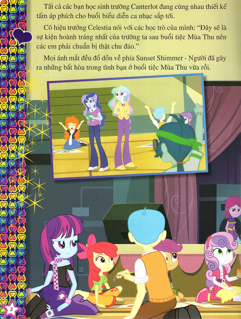 my little pony - rainbow rocks - ban nhạc cầu vồng (hình dán)