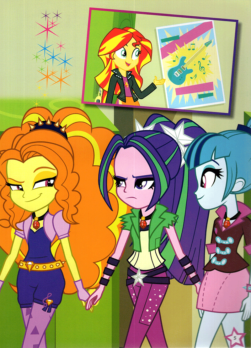 my little pony - rainbow rocks - ban nhạc cầu vồng (hình dán)