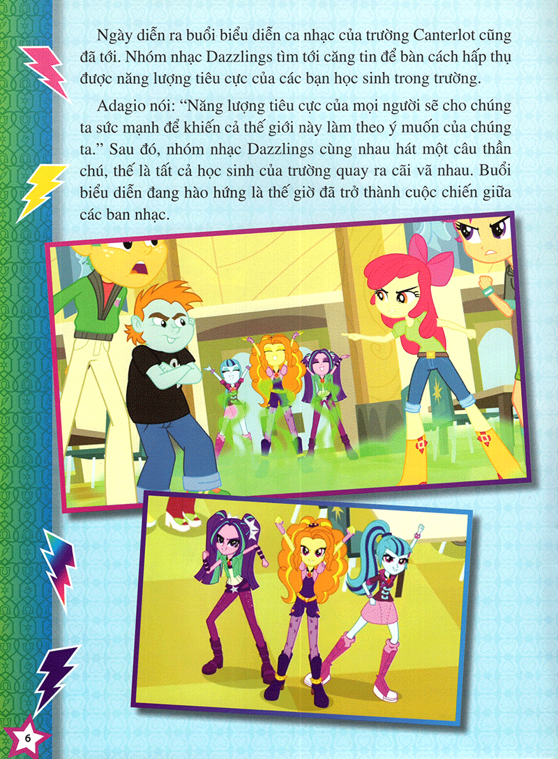 my little pony - rainbow rocks - ban nhạc cầu vồng (hình dán)