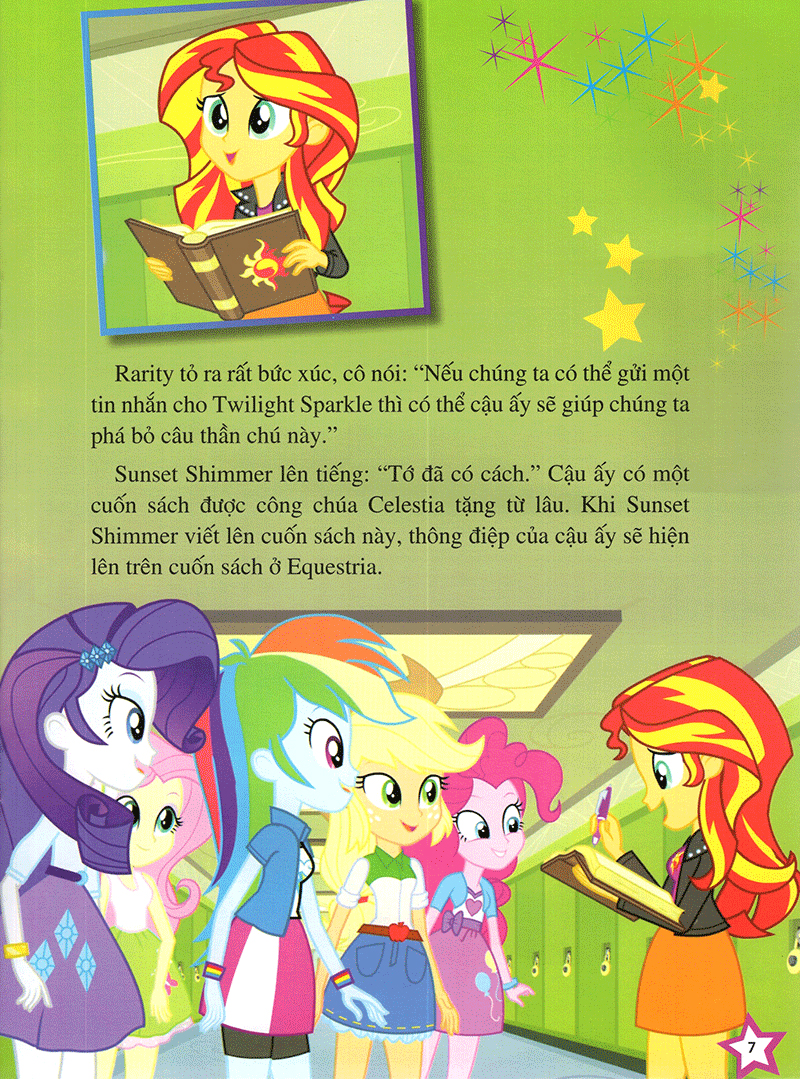 my little pony - rainbow rocks - ban nhạc cầu vồng (hình dán)