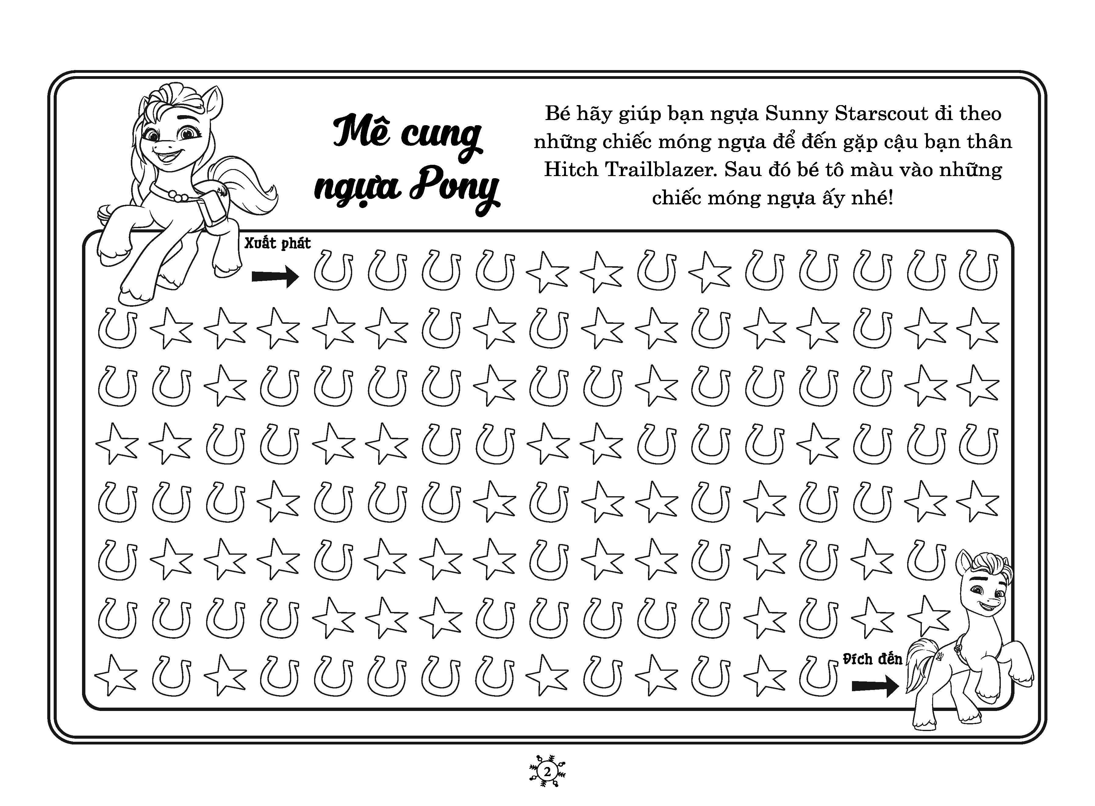 my little pony - sách tô màu & thực hành khổ lớn