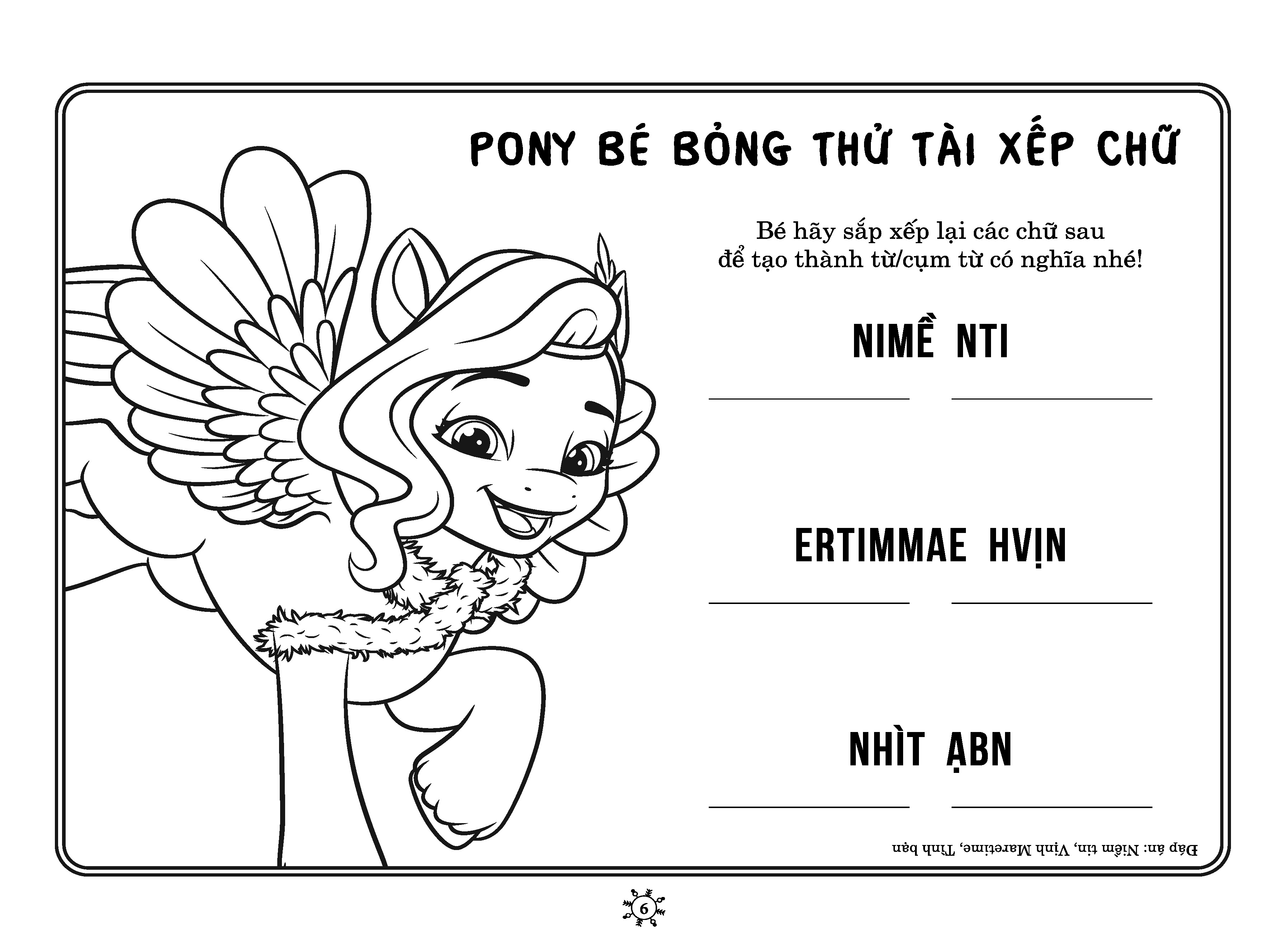 my little pony - sách tô màu & thực hành khổ lớn