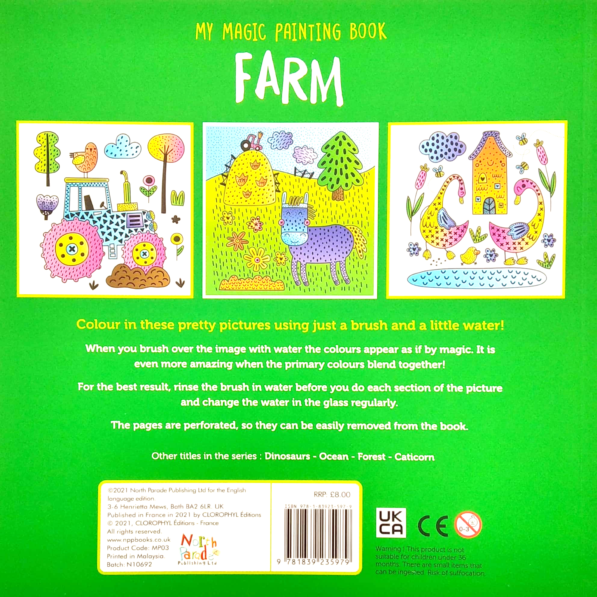 my magic painting book: farm