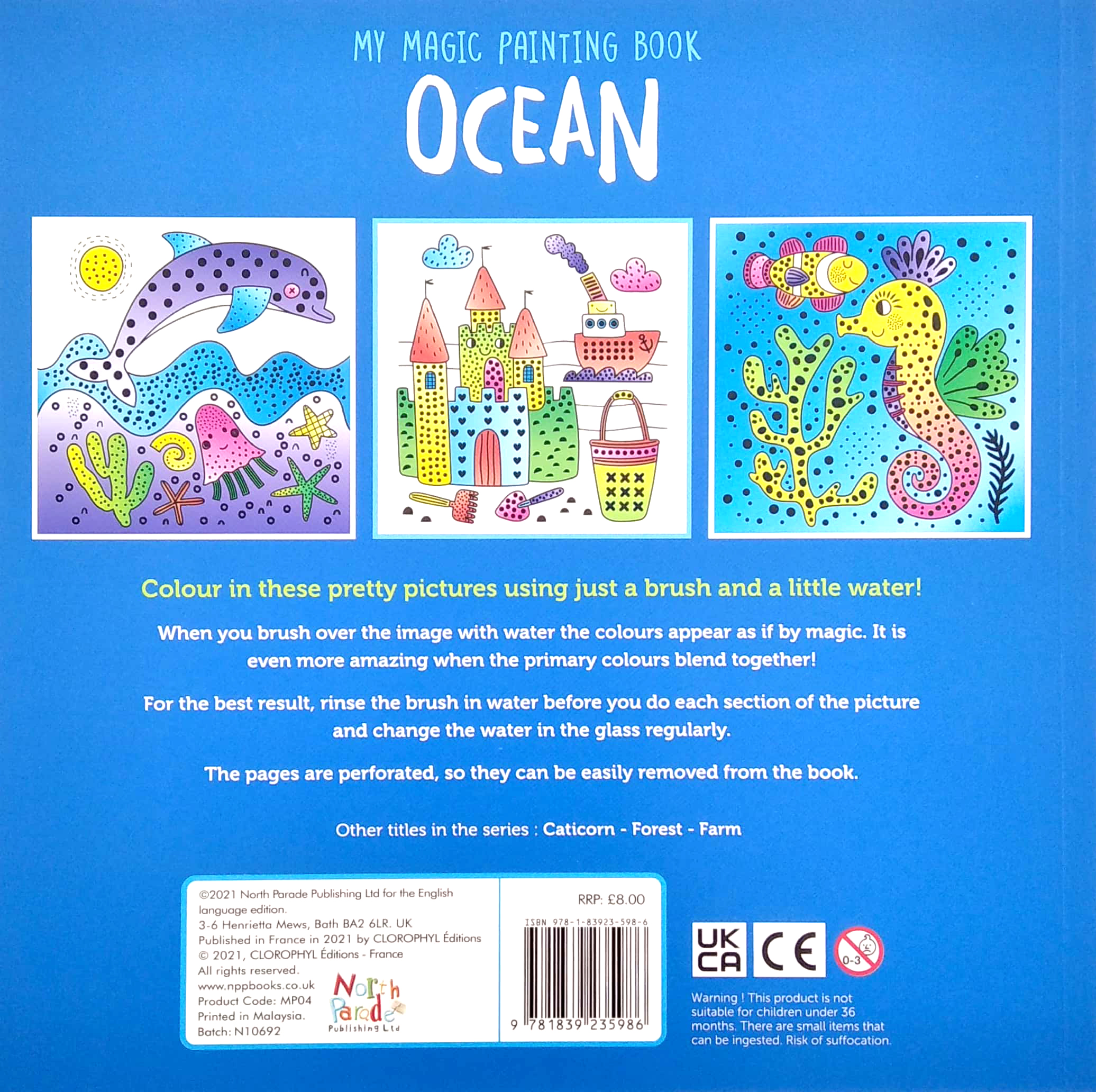 my magic painting book: ocean