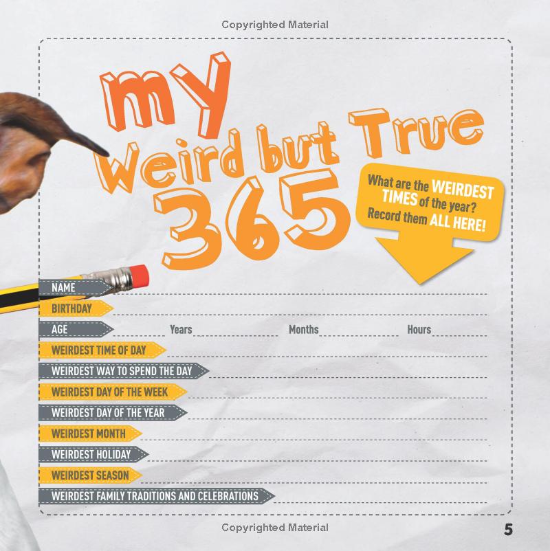 my weird but true! fact-a-day fun journal