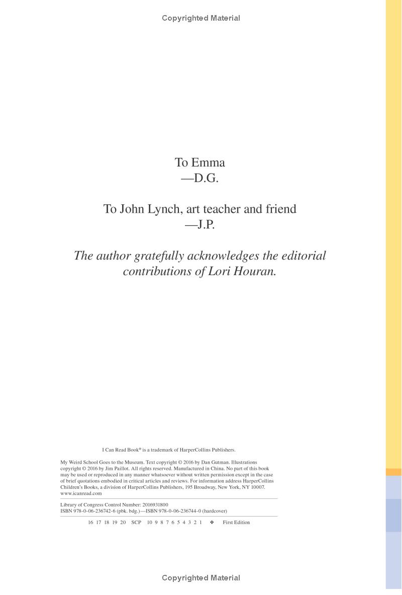 My Weird School Goes To The Museum