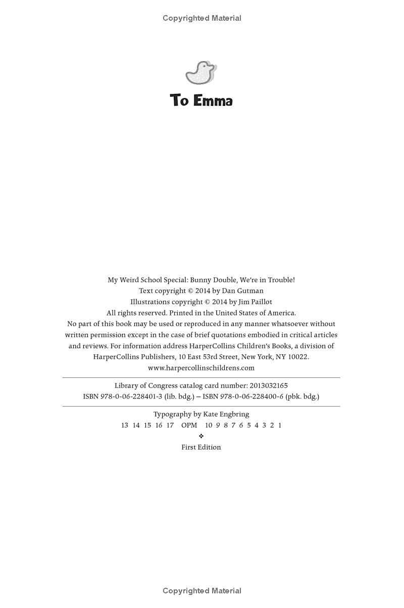 My Weird School Special - Bunny Double, We're In Trouble