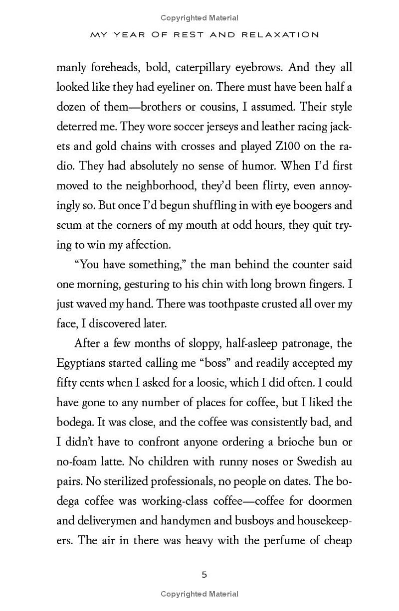 my year of rest and relaxation