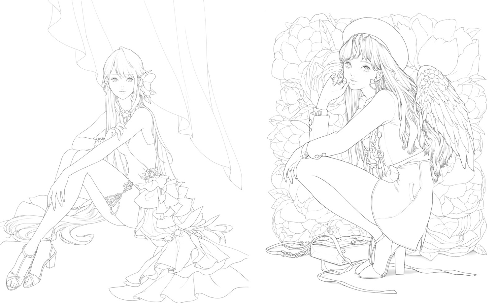 mystica ミスティカ ぬり絵ブック - mystica nurie book shinpi no shojo tachi