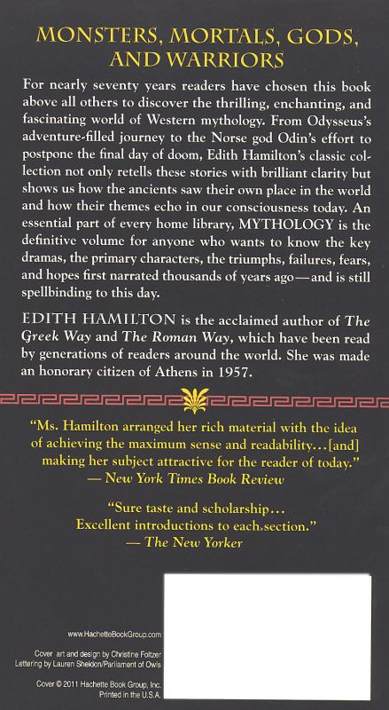 mythology: timeless tales of gods and heroes