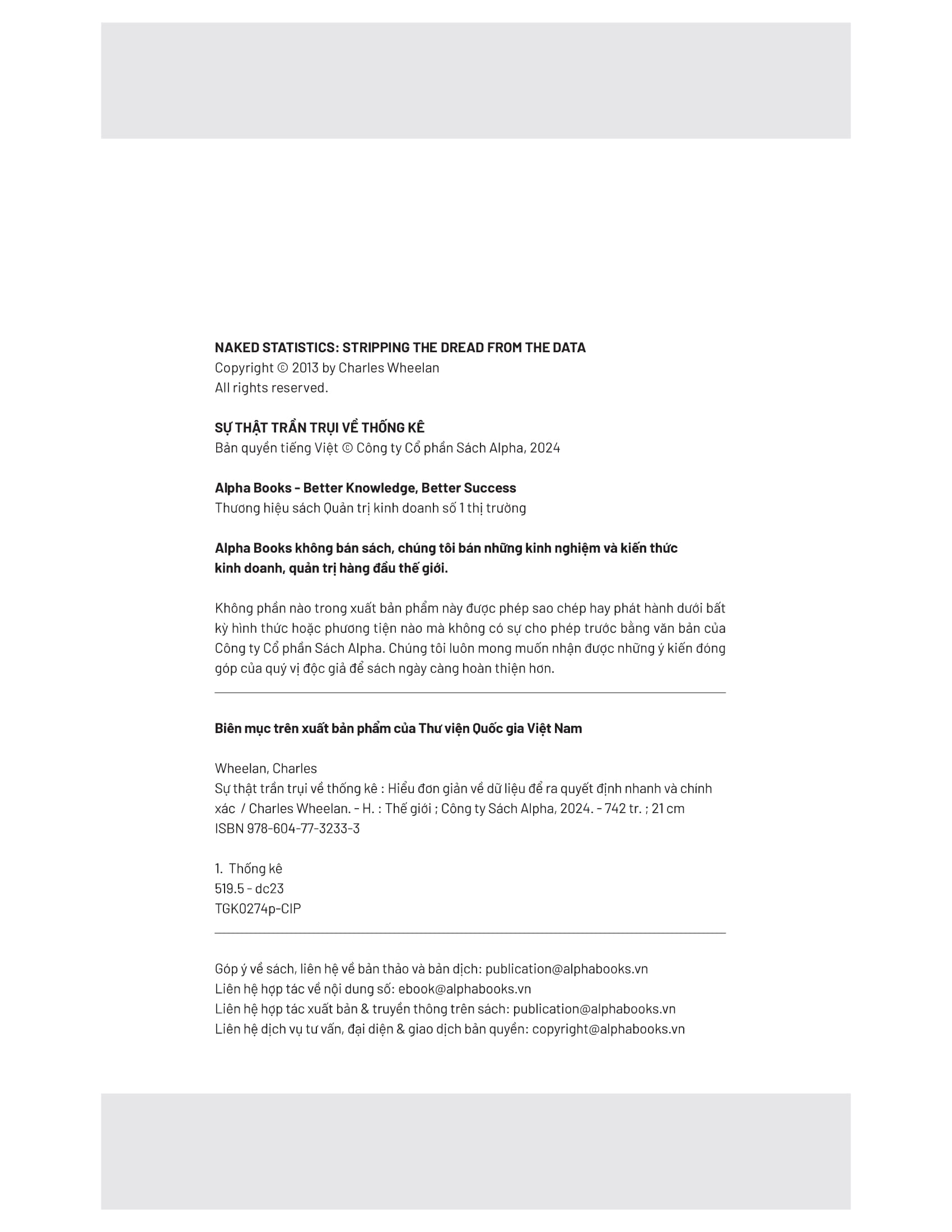 naked statistics - sự thật trần trụi về thống kê