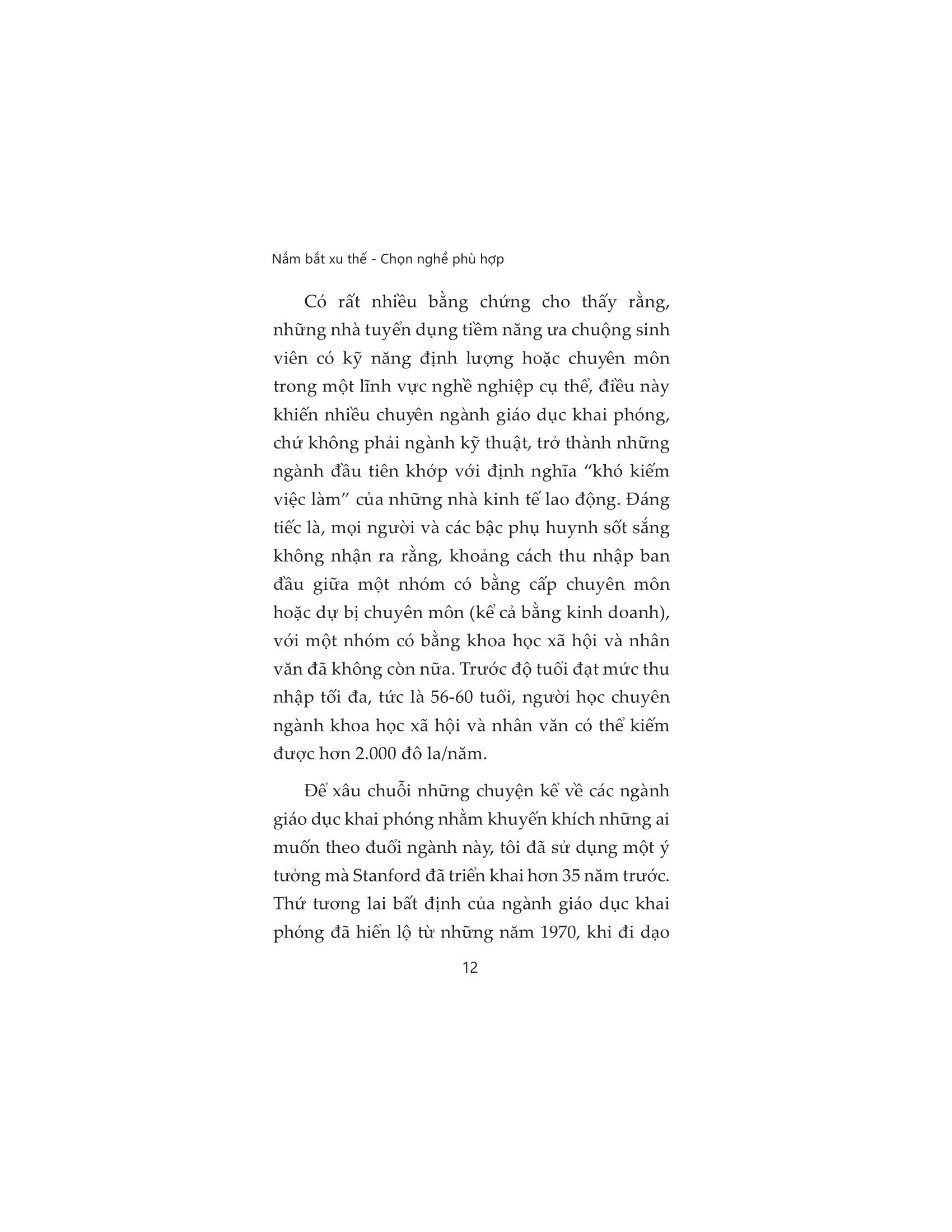 nắm bắt xu thế - chọn nghề phù hợp