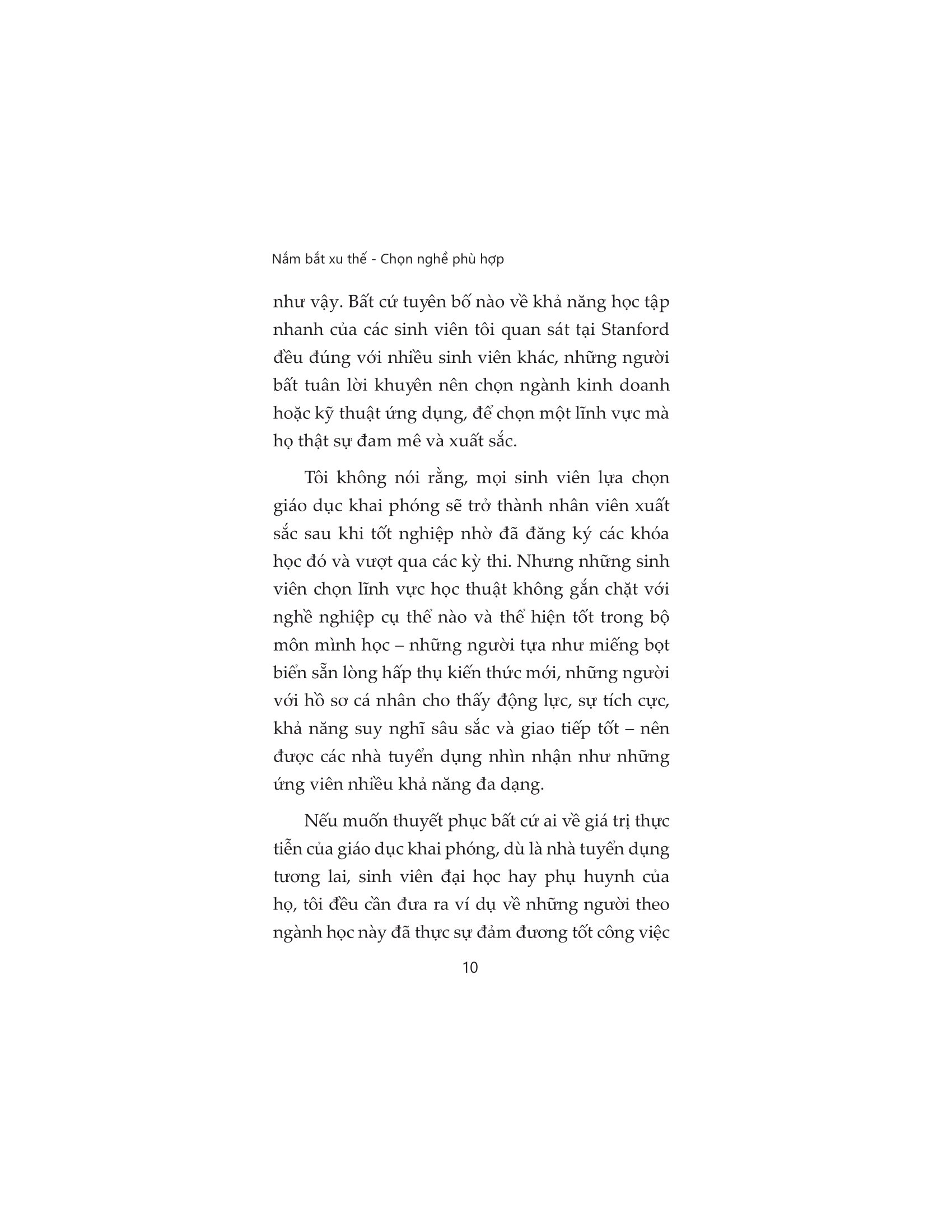 nắm bắt xu thế - chọn nghề phù hợp