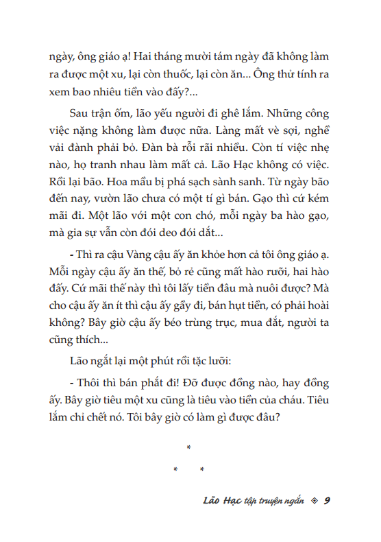 nam cao - lão hạc (tái bản)