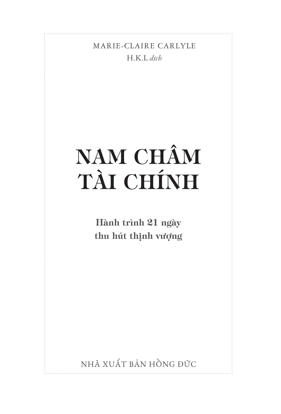 nam châm tài chính - hành trình 21 ngày thu hút thịnh vượng