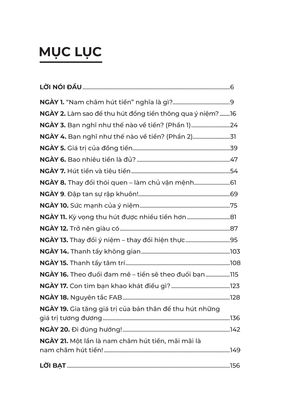 nam châm tài chính - hành trình 21 ngày thu hút thịnh vượng