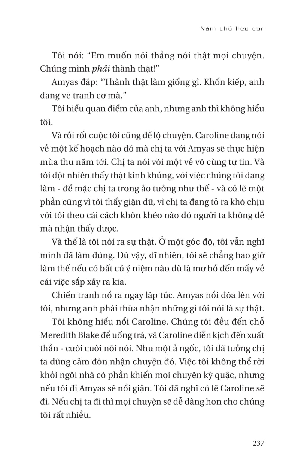 năm chú heo con - five little pigs