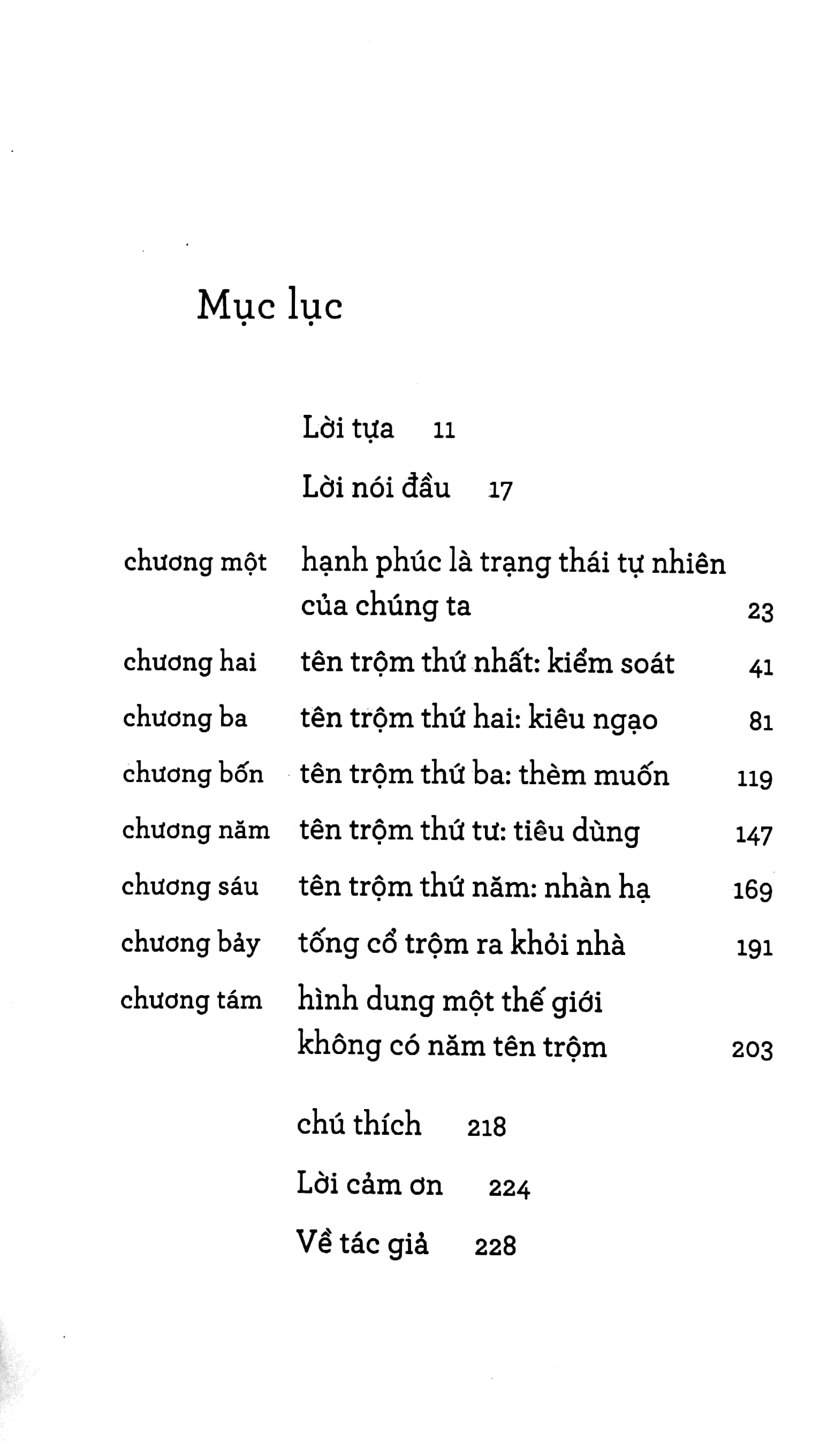 năm kẻ trộm hạnh phúc - the five thieves of happiness