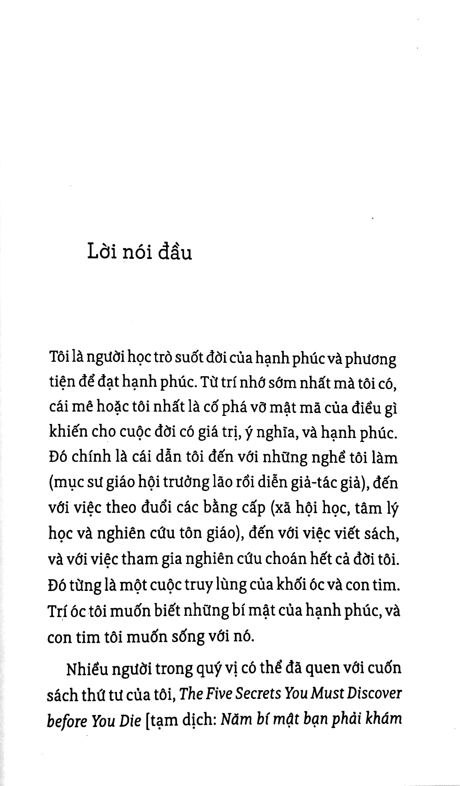 năm kẻ trộm hạnh phúc - the five thieves of happiness