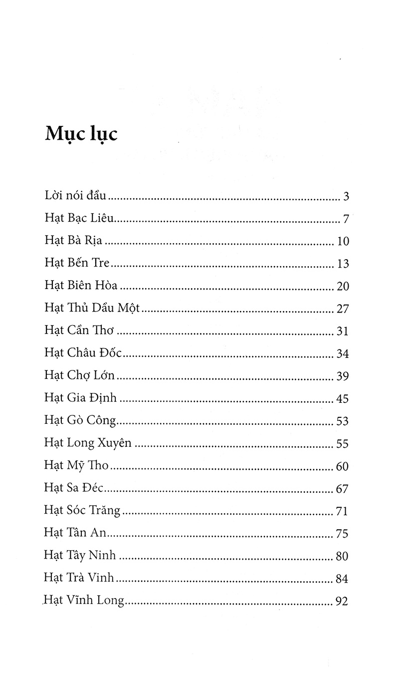 nam kỳ địa hạt tổng thôn danh hiệu mục lục