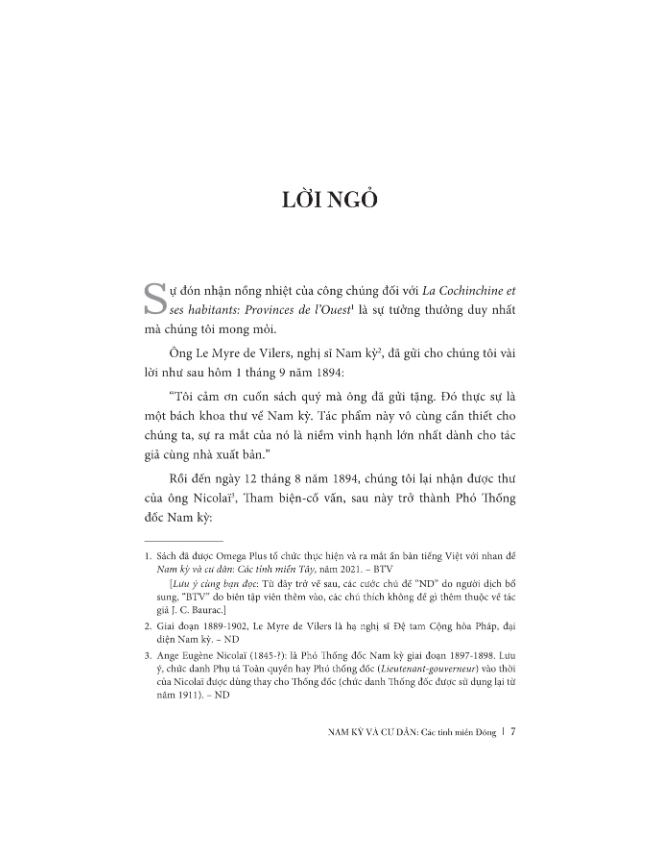 nam kỳ và cư dân các tỉnh miền đông