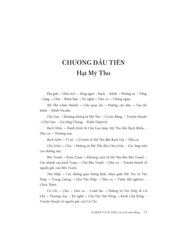 nam kỳ và cư dân các tỉnh miền đông