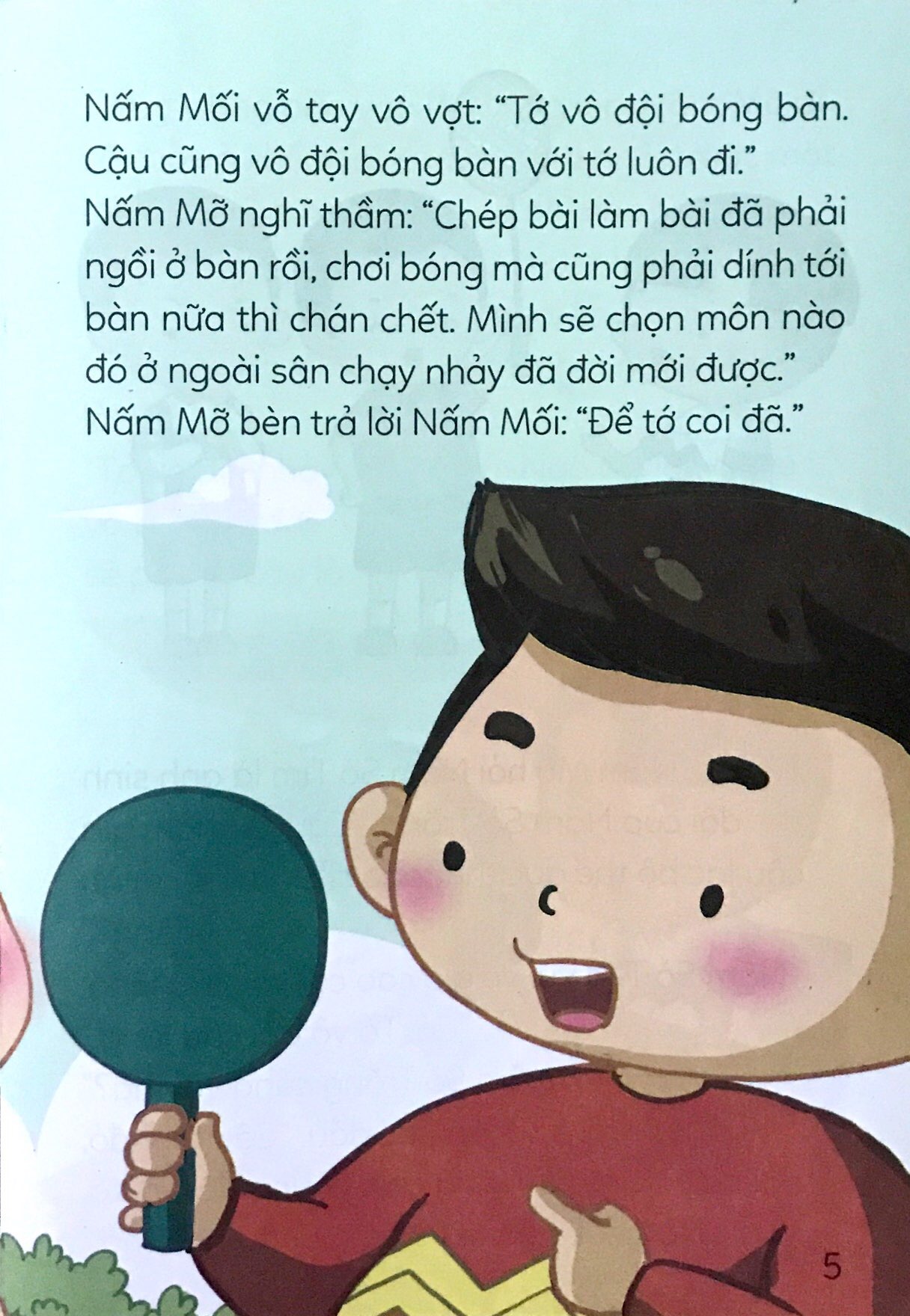 nấm mỡ ở thị trấn nấm - nấm mỡ đi học