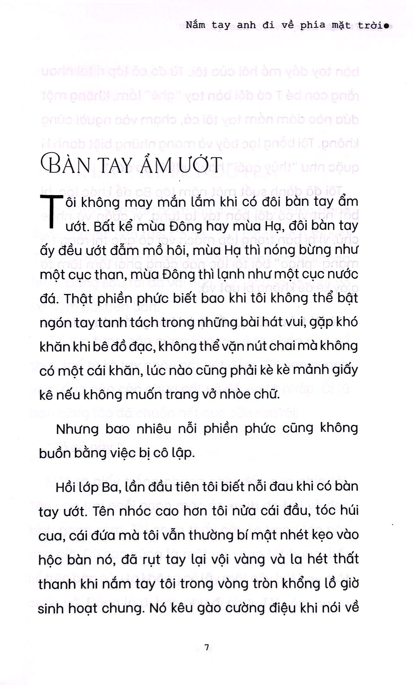 nắm tay anh đi về phía mặt trời