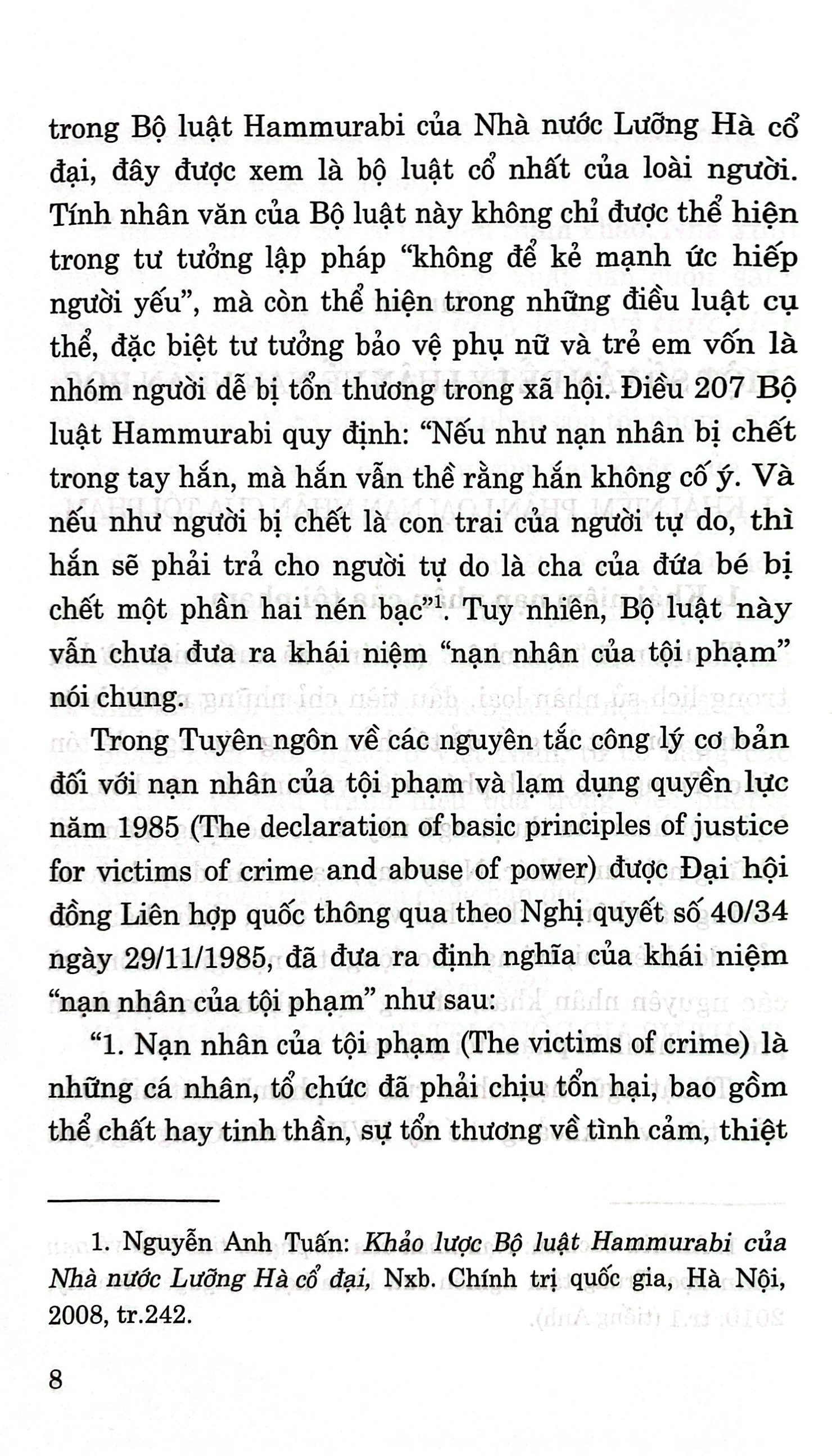 nạn nhân học - một số vấn đề lý luận và thực tiễn