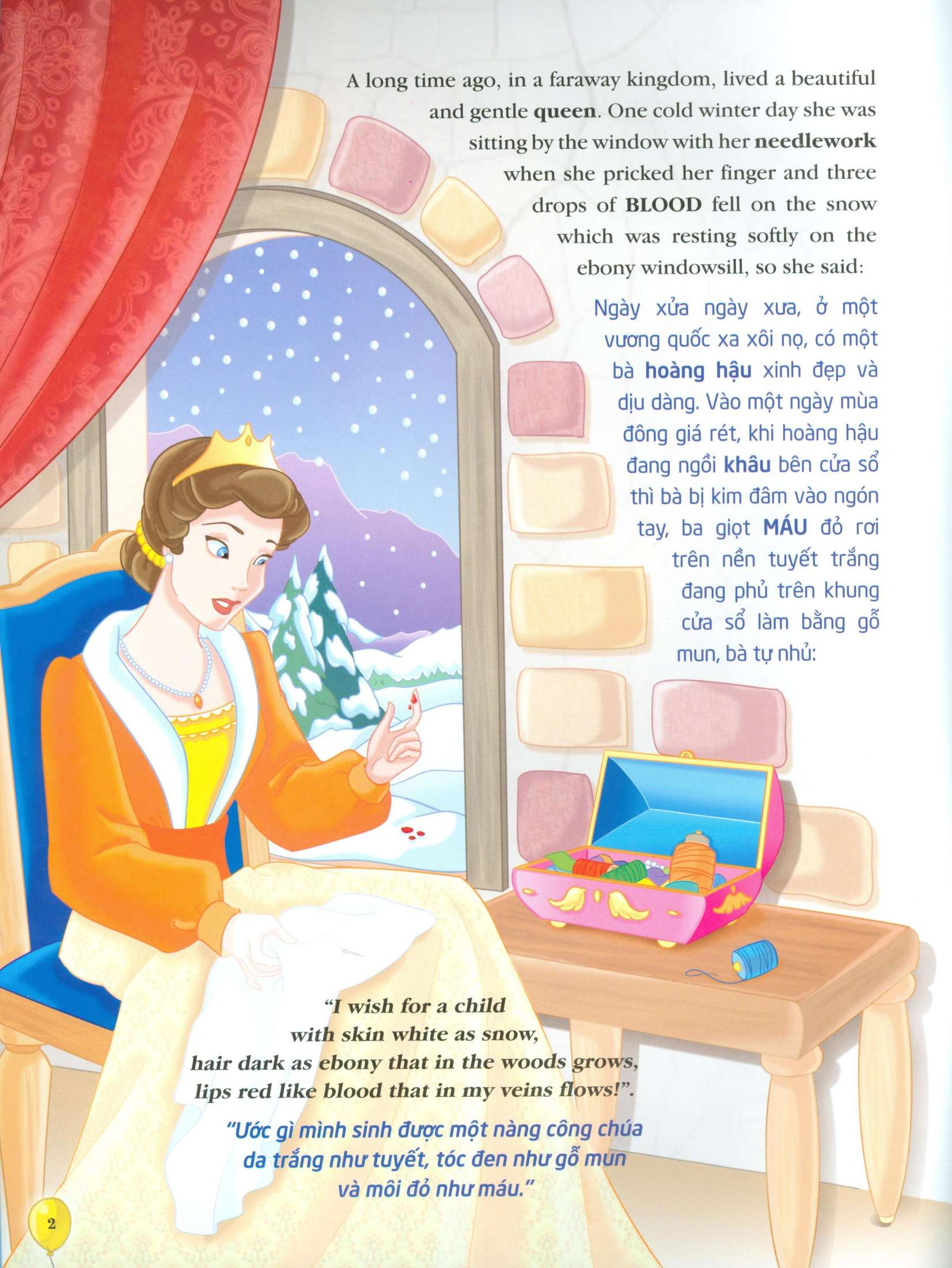 nàng bạch tuyết và bảy chú lùn (song ngữ anh - việt)