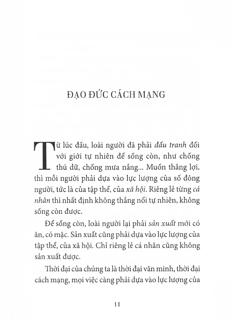 nâng cao đạo đức cách mạng, quét sạch chủ nghĩa cá nhân (tái bản 2024)