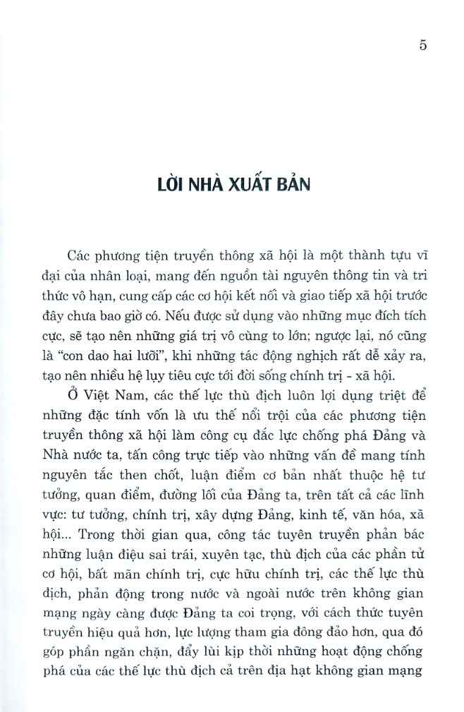 nâng cao hiệu quả tuyên truyền phản bác nhũng luận điệu xuyên tạc, sai trái, thù địch trên các phương tiện truyền thông xã hội