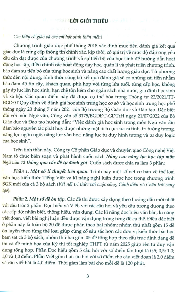 nâng cao năng lực học tập môn ngữ văn 12 thông qua các đề tự đánh giá (ngữ liệu ngoài sách giáo khoa)