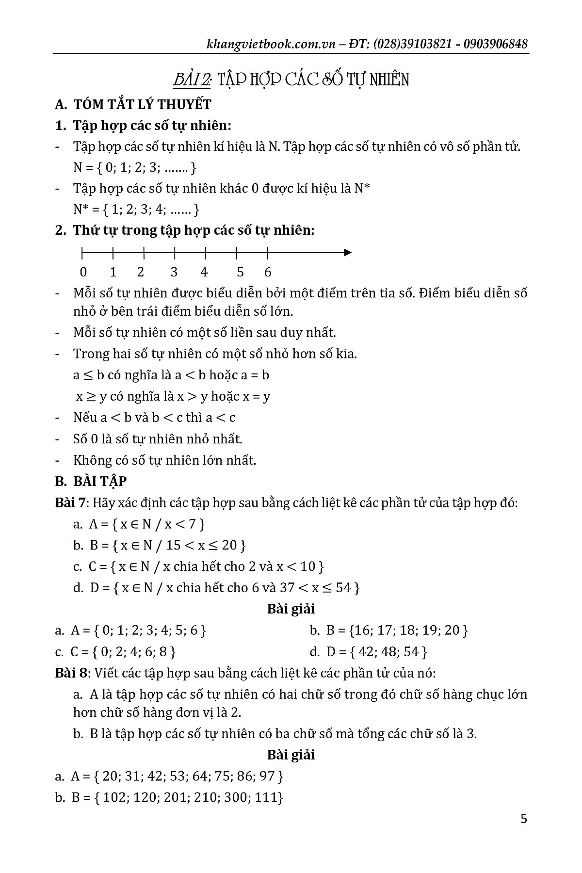 nâng cao & phát triển đại số - hình học 6