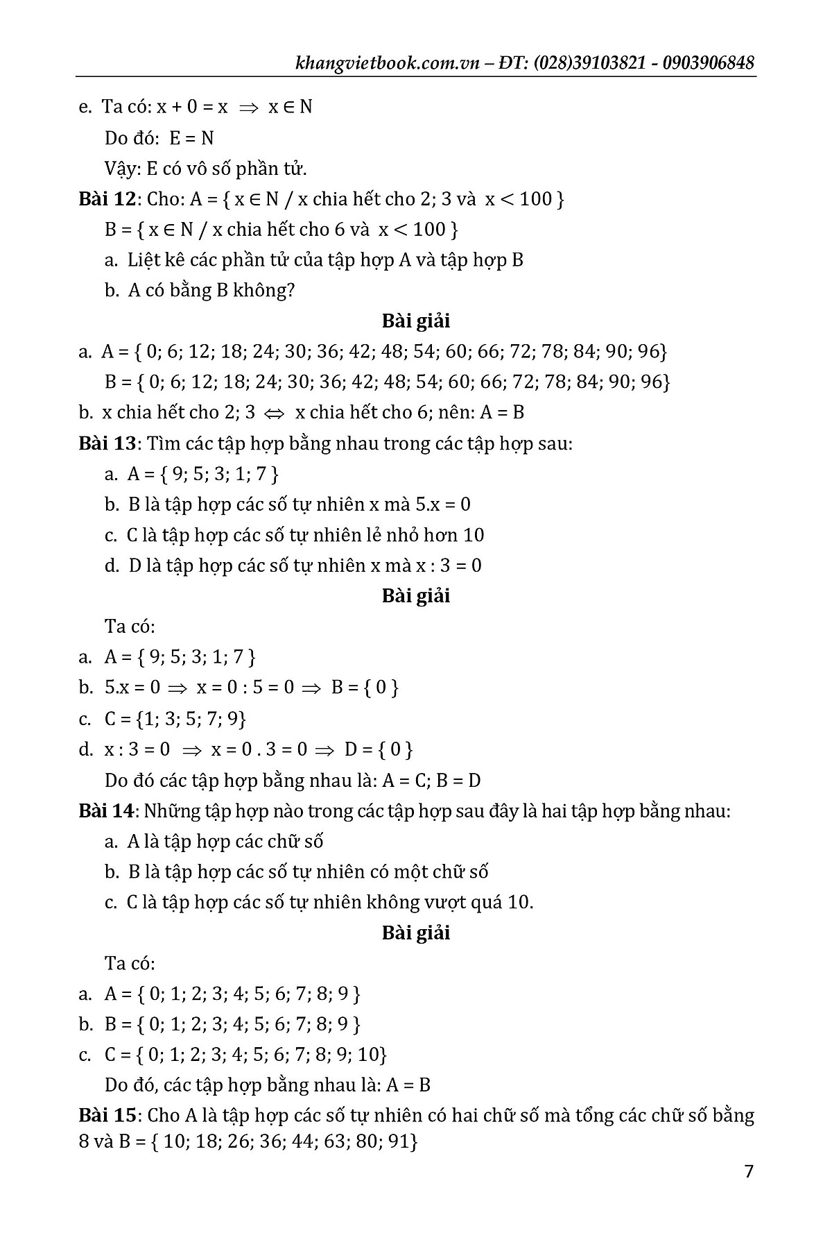 nâng cao & phát triển đại số - hình học 6