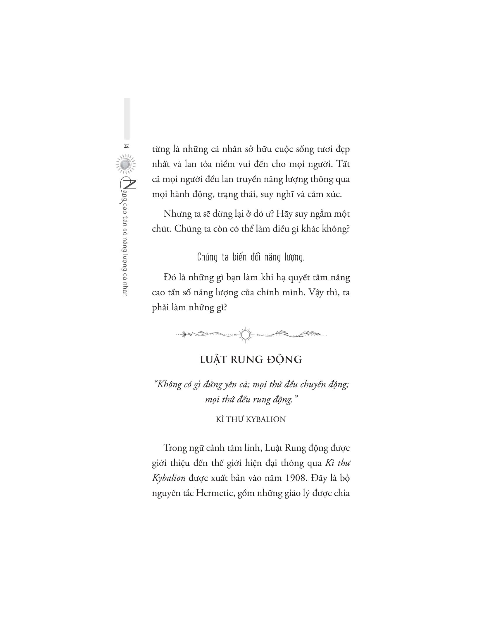 nâng cao tần số năng lượng cá nhân