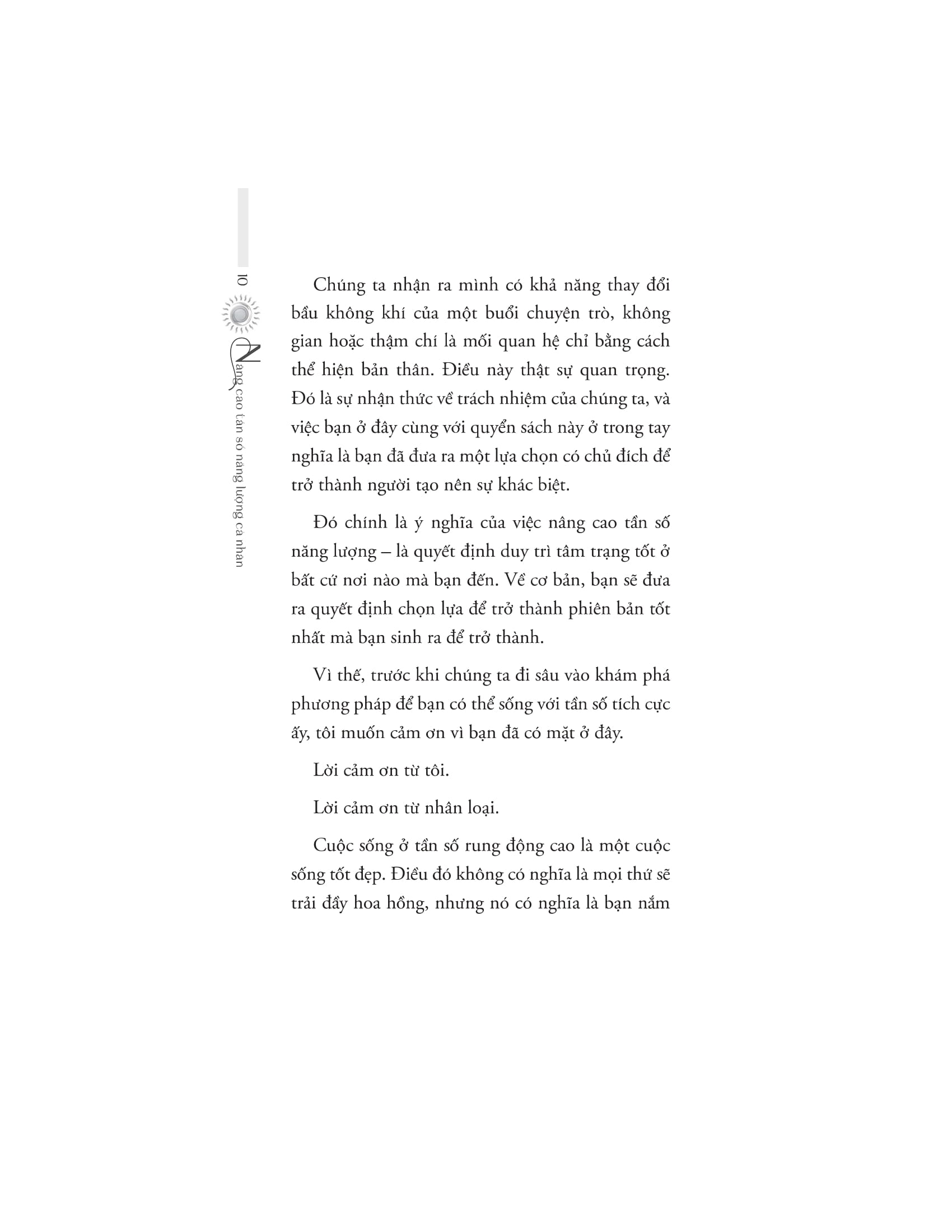 nâng cao tần số năng lượng cá nhân