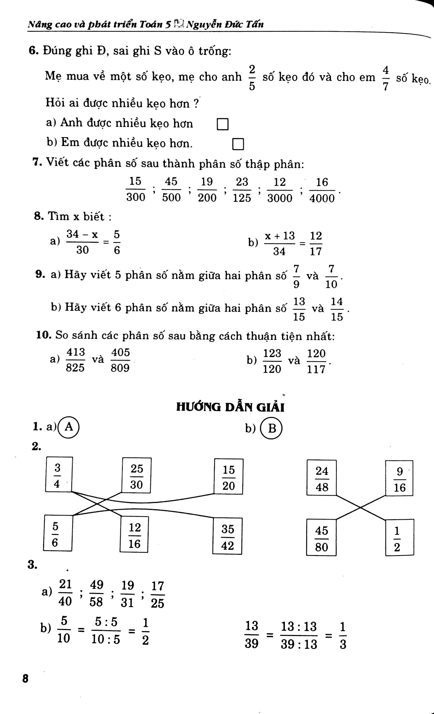 nâng cao và phát triển toán 5