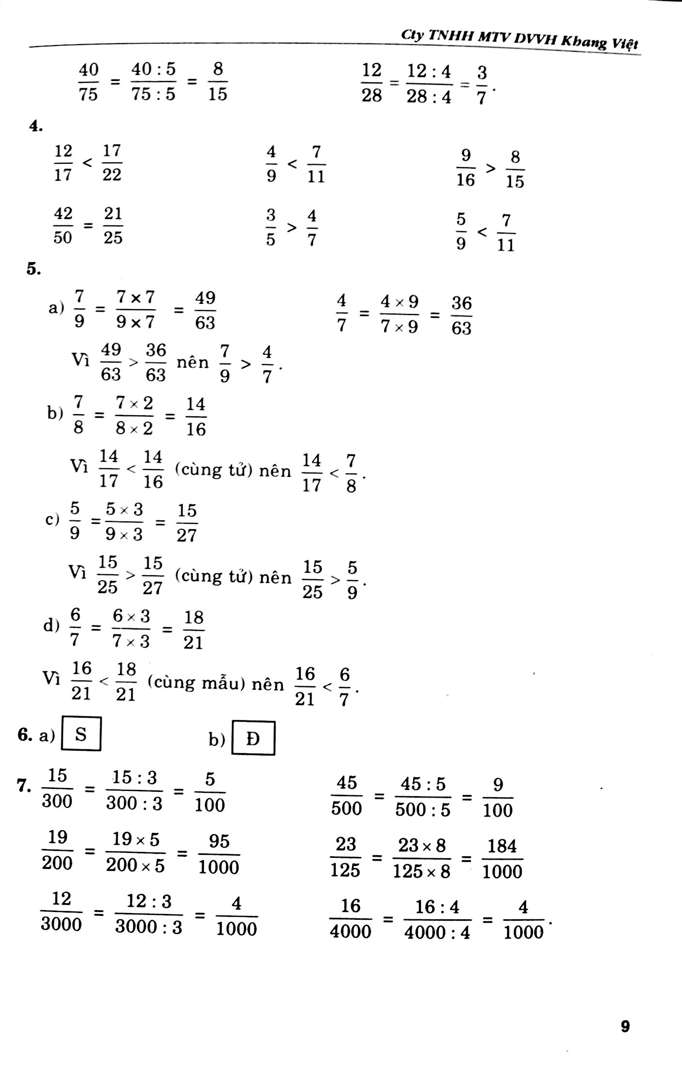 nâng cao và phát triển toán 5