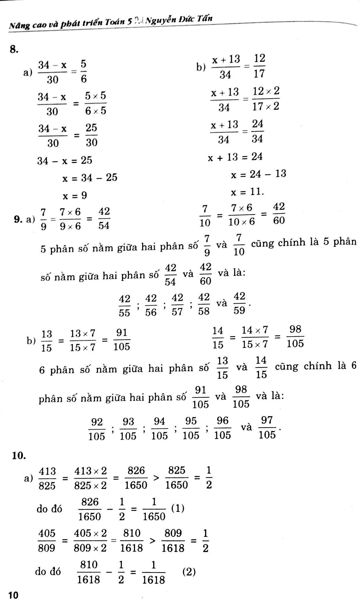 nâng cao và phát triển toán 5