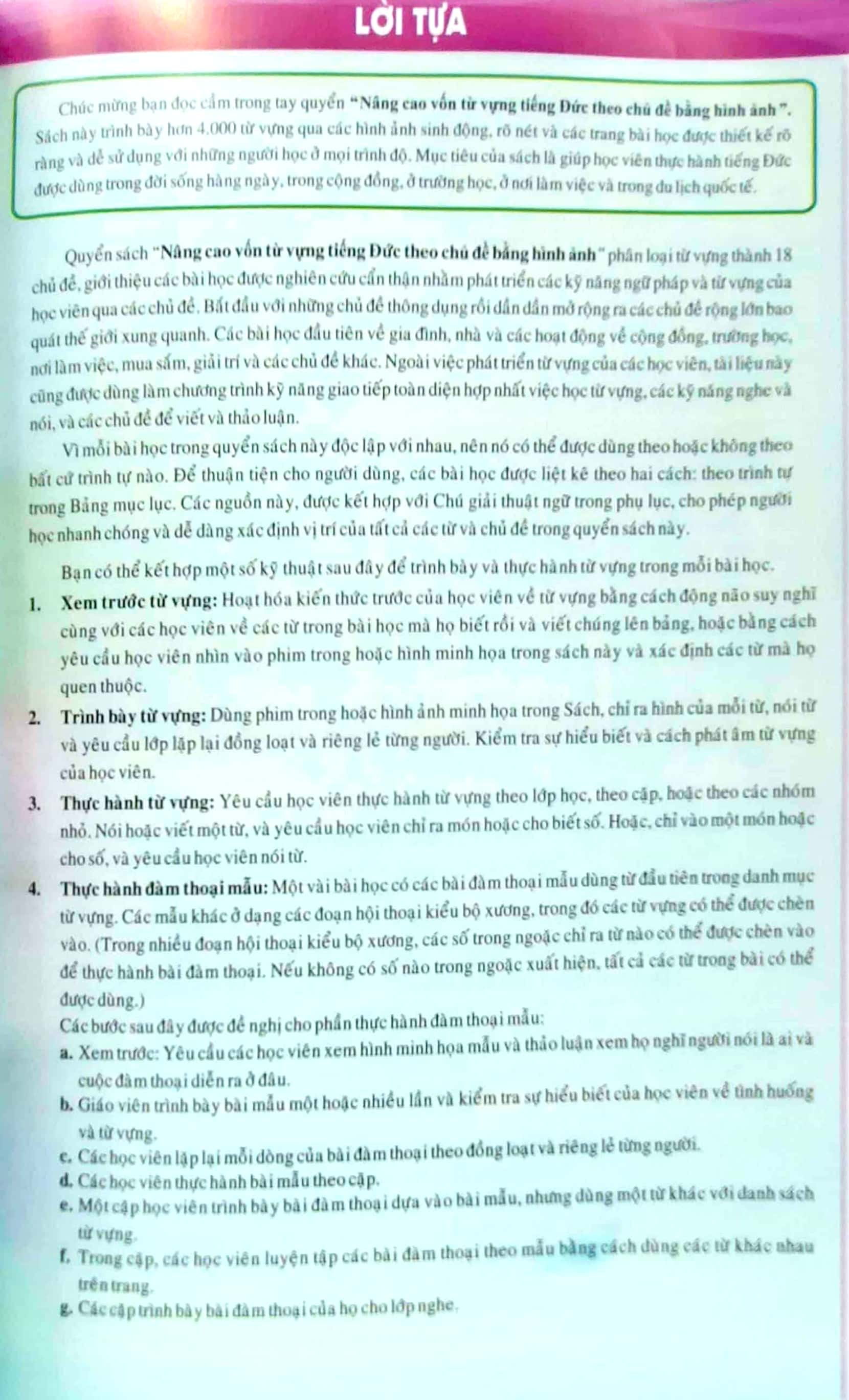 nâng cao vốn từ vựng tiếng đức theo chủ đề bằng hình ảnh (tái bản)