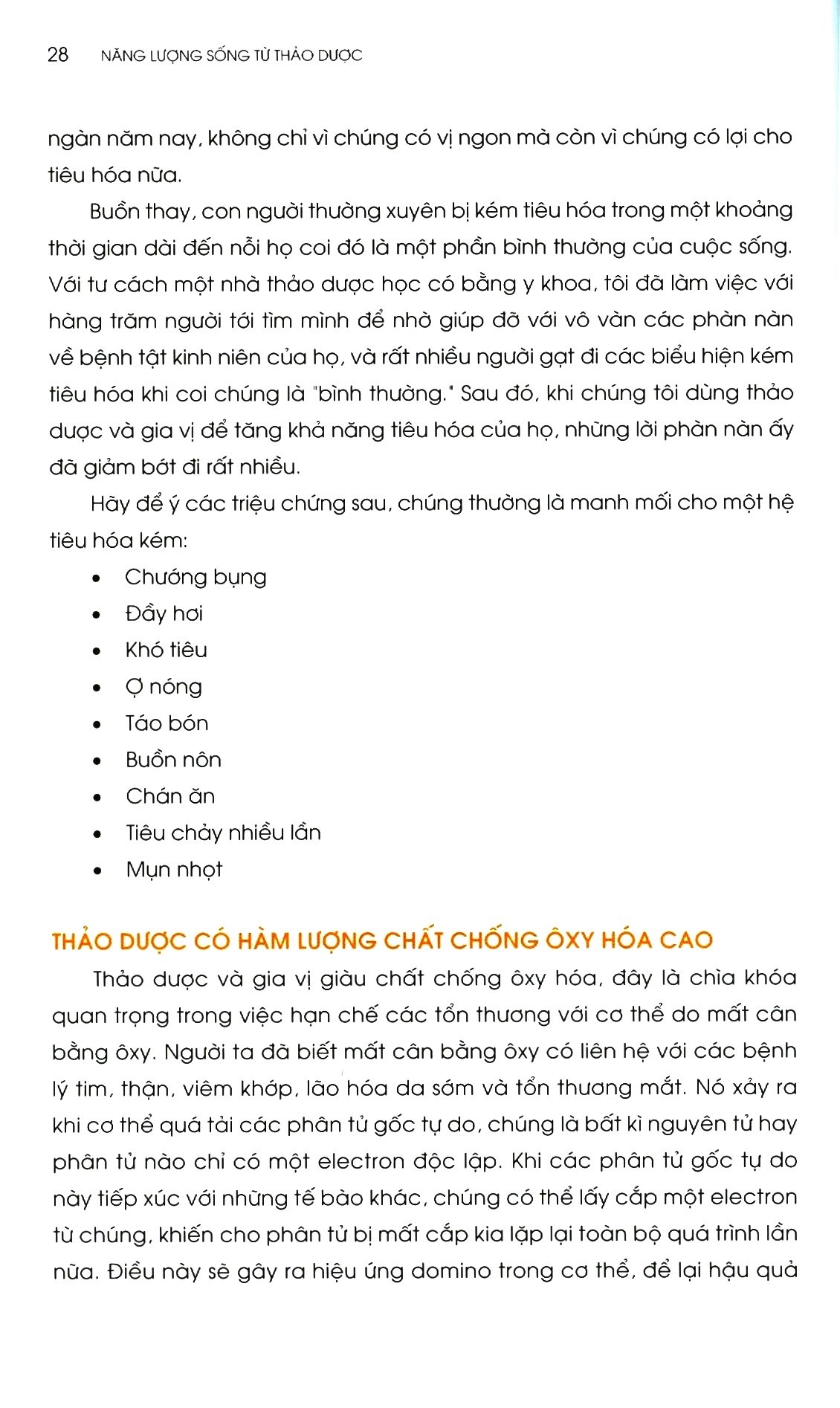 năng lượng sống từ thảo dược