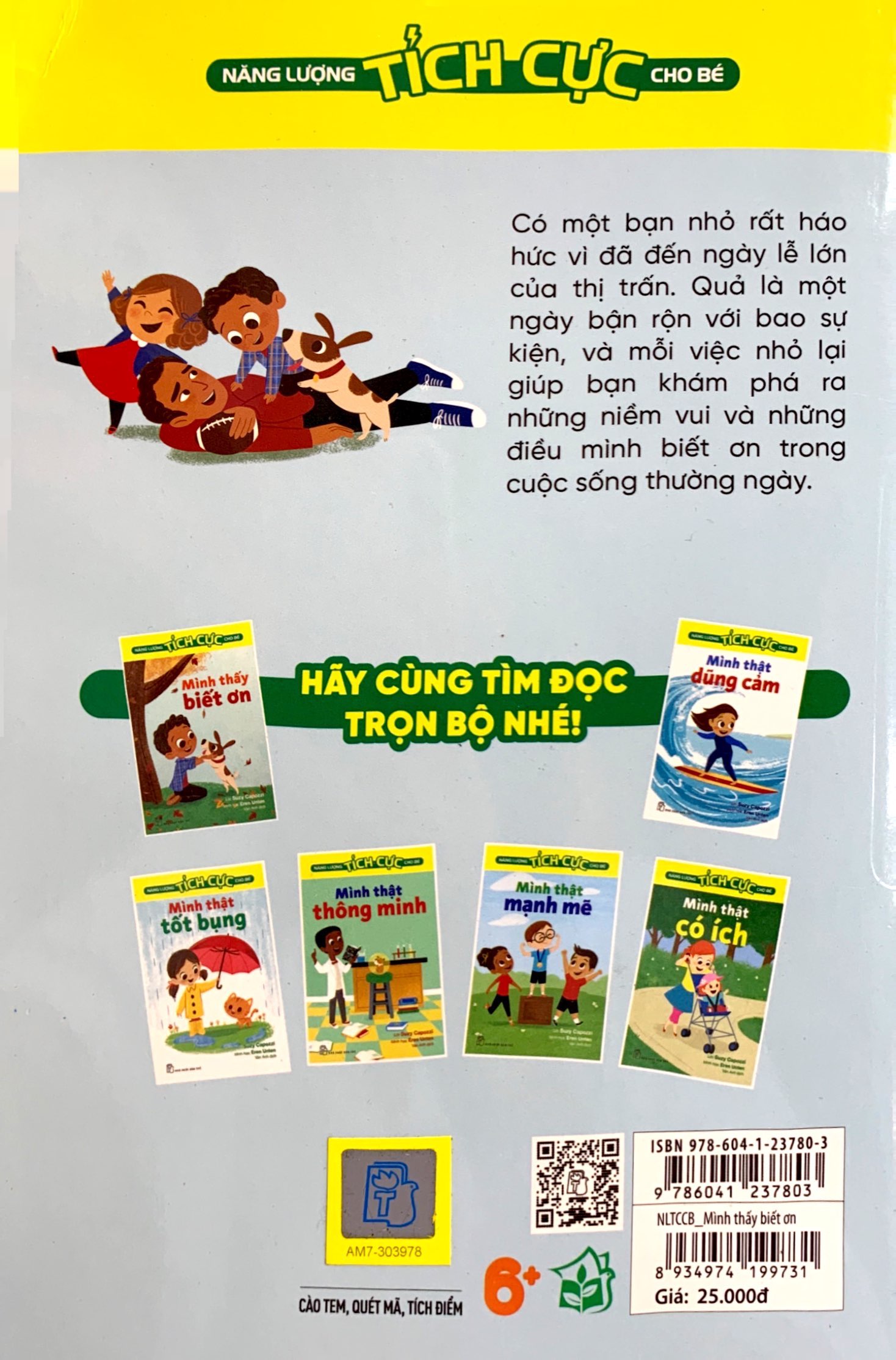 năng lượng tích cực cho bé - mình thấy biết ơn