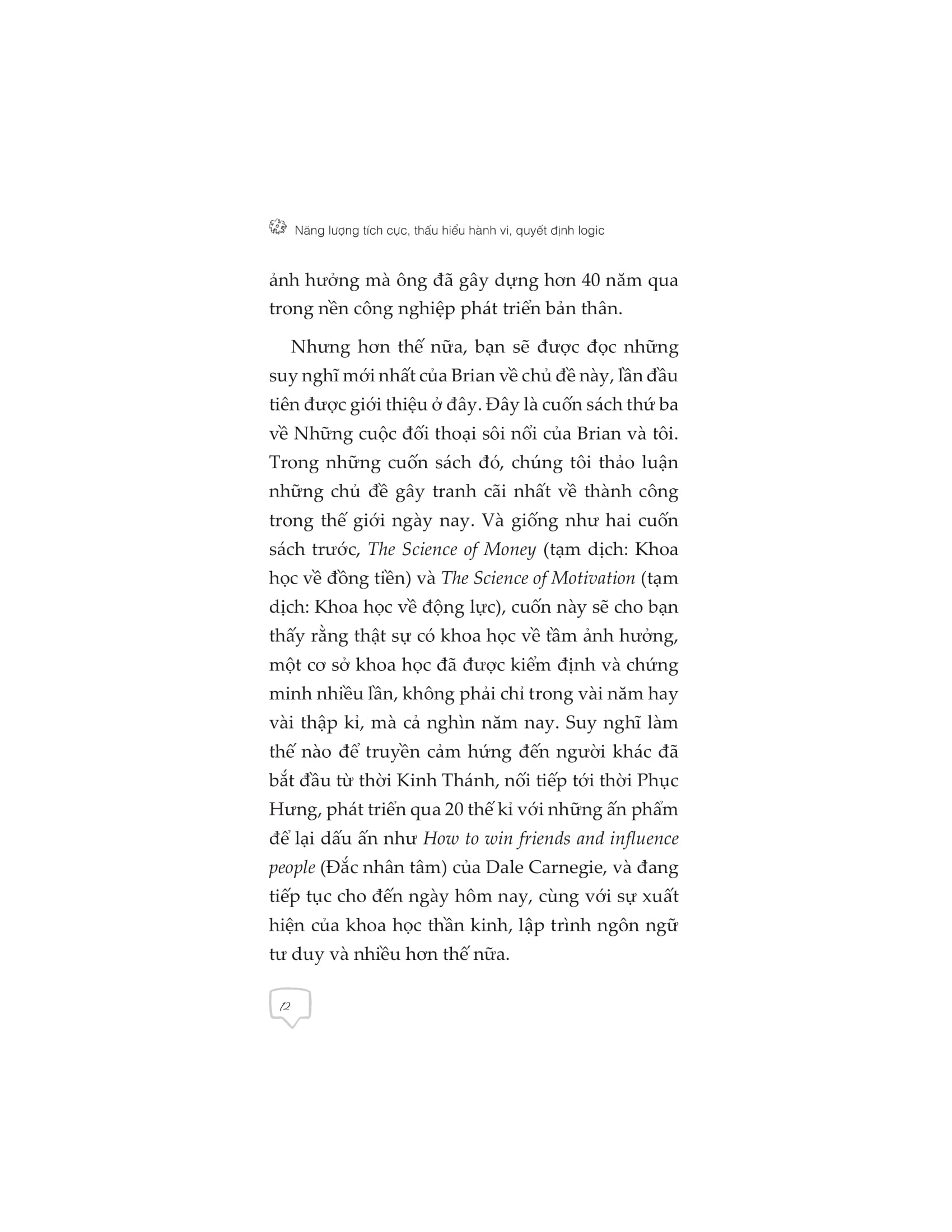 năng lượng tích cực thấu hiểu hành vi quyết định logic